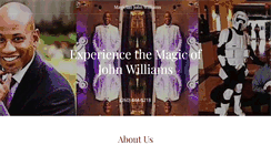 Desktop Screenshot of johnwilliamsmagician.com